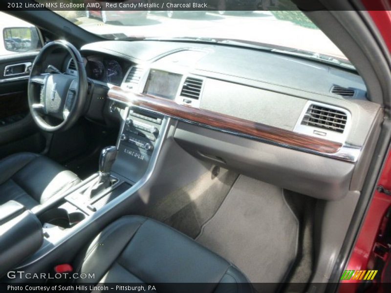 Red Candy Metallic / Charcoal Black 2012 Lincoln MKS EcoBoost AWD