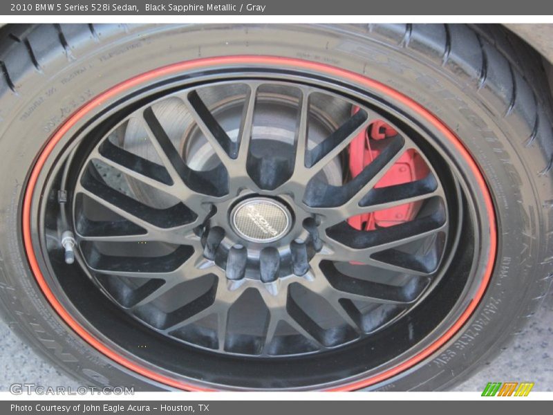 Black Sapphire Metallic / Gray 2010 BMW 5 Series 528i Sedan
