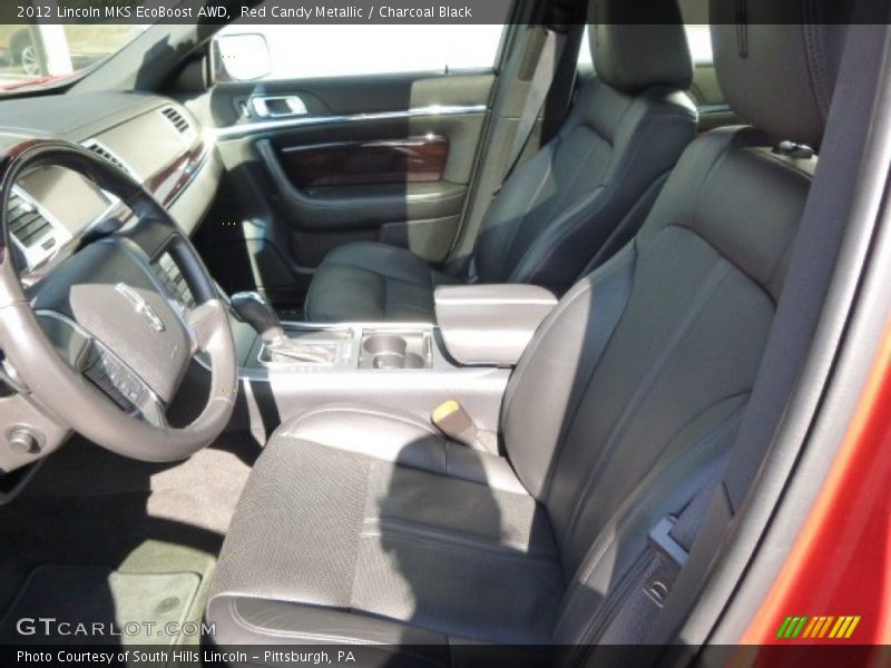 Red Candy Metallic / Charcoal Black 2012 Lincoln MKS EcoBoost AWD