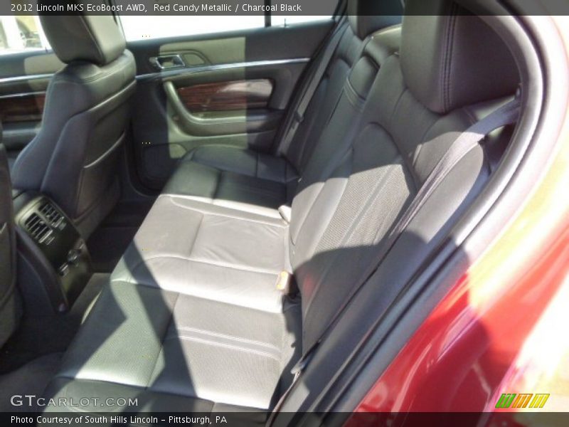 Red Candy Metallic / Charcoal Black 2012 Lincoln MKS EcoBoost AWD