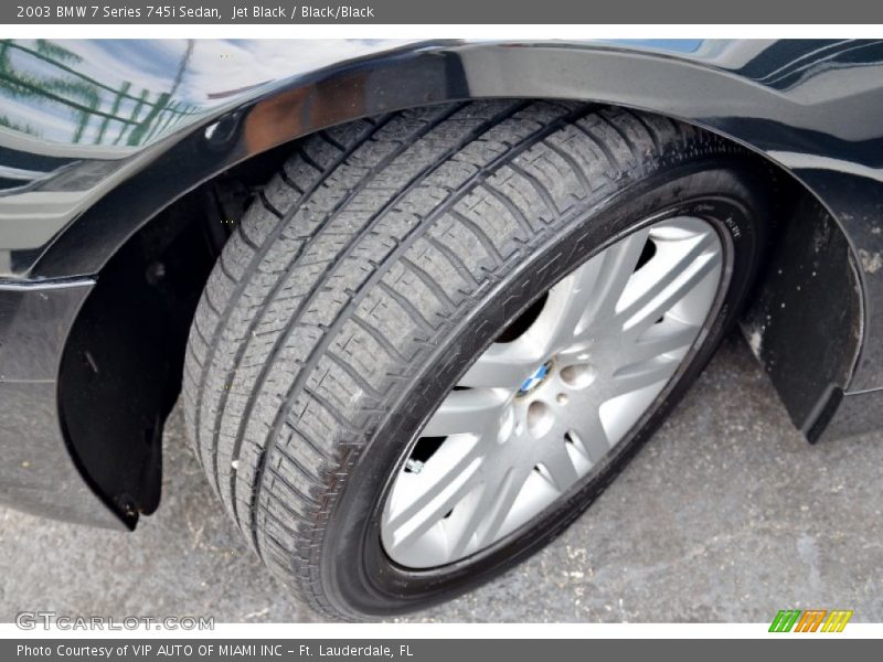 Jet Black / Black/Black 2003 BMW 7 Series 745i Sedan