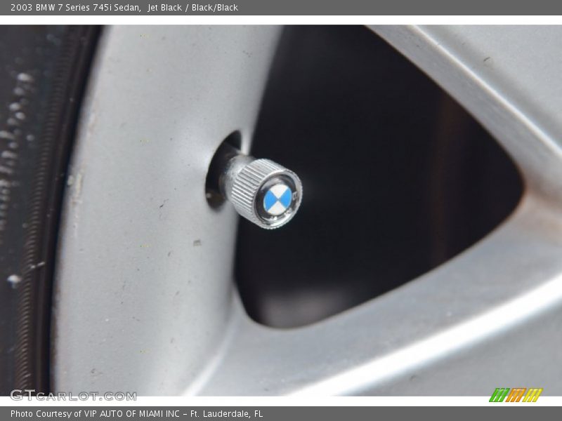 Jet Black / Black/Black 2003 BMW 7 Series 745i Sedan