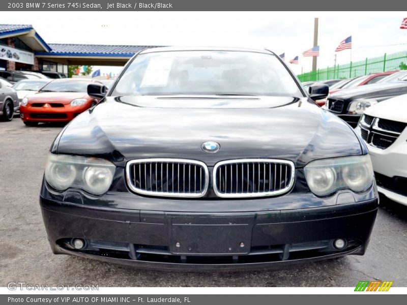 Jet Black / Black/Black 2003 BMW 7 Series 745i Sedan