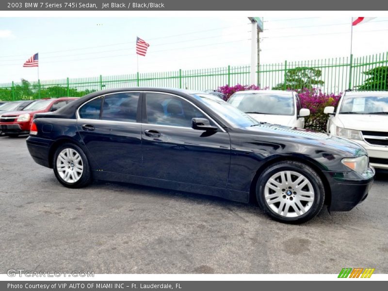 Jet Black / Black/Black 2003 BMW 7 Series 745i Sedan