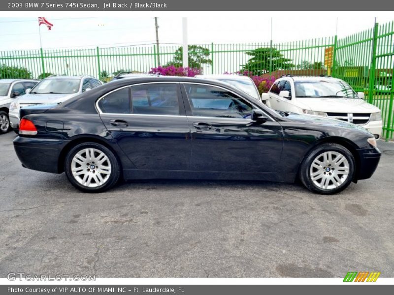 Jet Black / Black/Black 2003 BMW 7 Series 745i Sedan