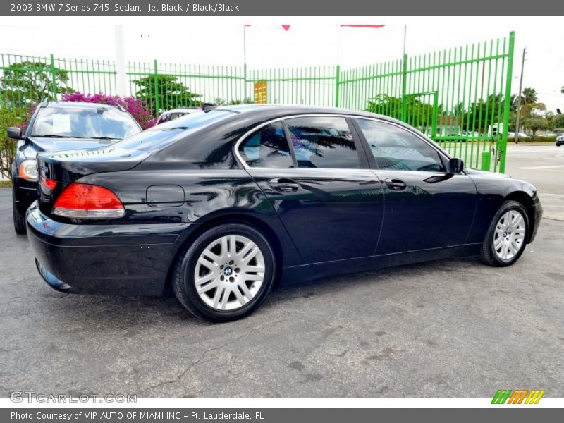 Jet Black / Black/Black 2003 BMW 7 Series 745i Sedan