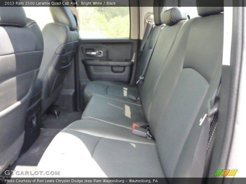 Bright White / Black 2013 Ram 1500 Laramie Quad Cab 4x4