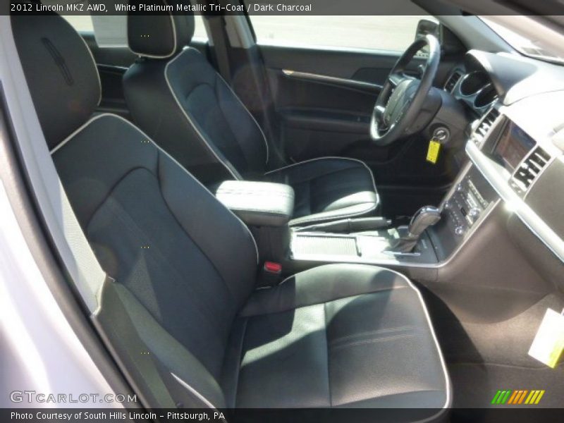 White Platinum Metallic Tri-Coat / Dark Charcoal 2012 Lincoln MKZ AWD