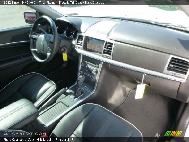 White Platinum Metallic Tri-Coat / Dark Charcoal 2012 Lincoln MKZ AWD