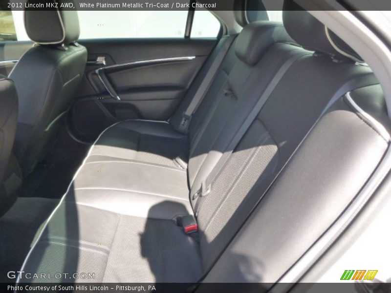 White Platinum Metallic Tri-Coat / Dark Charcoal 2012 Lincoln MKZ AWD