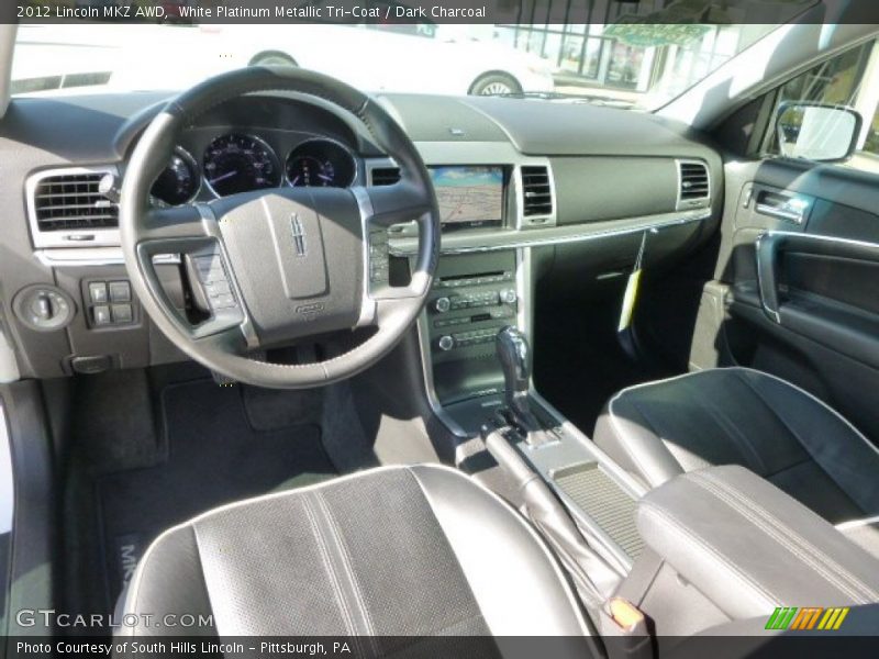 White Platinum Metallic Tri-Coat / Dark Charcoal 2012 Lincoln MKZ AWD