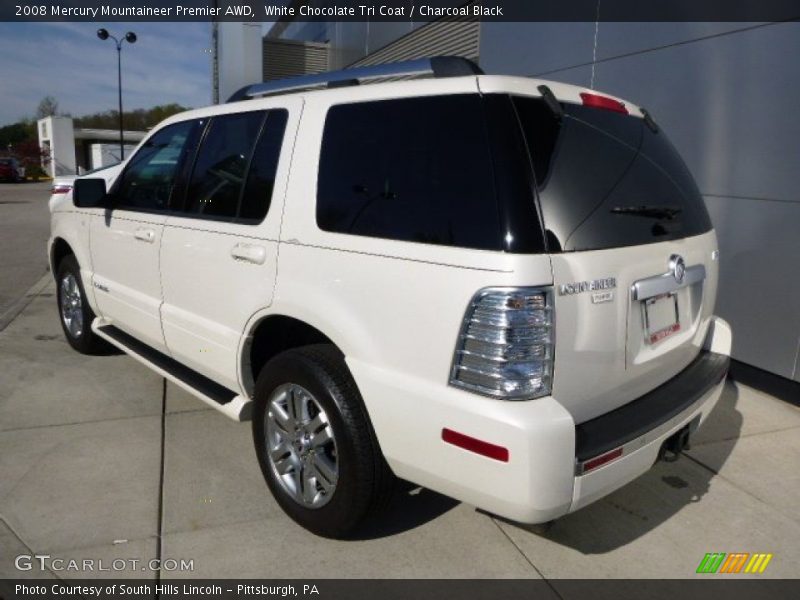 White Chocolate Tri Coat / Charcoal Black 2008 Mercury Mountaineer Premier AWD