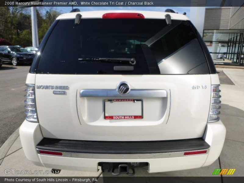 White Chocolate Tri Coat / Charcoal Black 2008 Mercury Mountaineer Premier AWD
