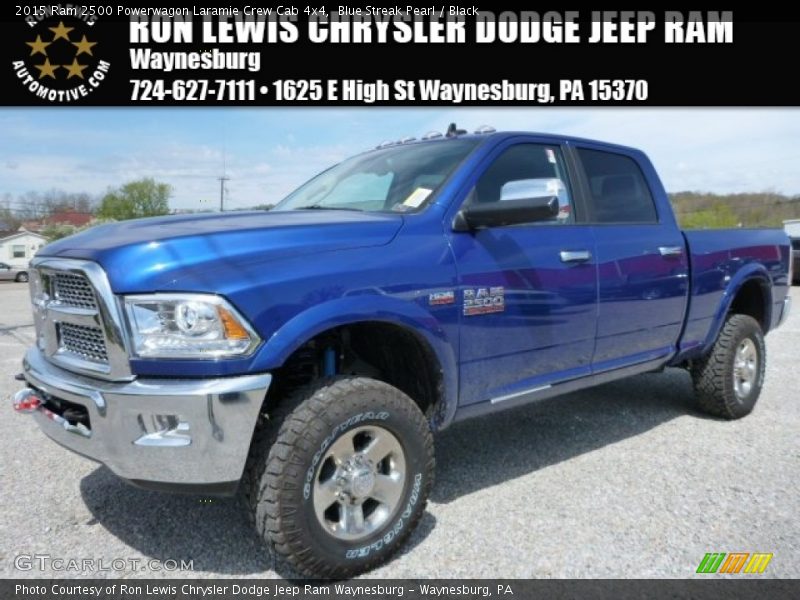 Blue Streak Pearl / Black 2015 Ram 2500 Powerwagon Laramie Crew Cab 4x4