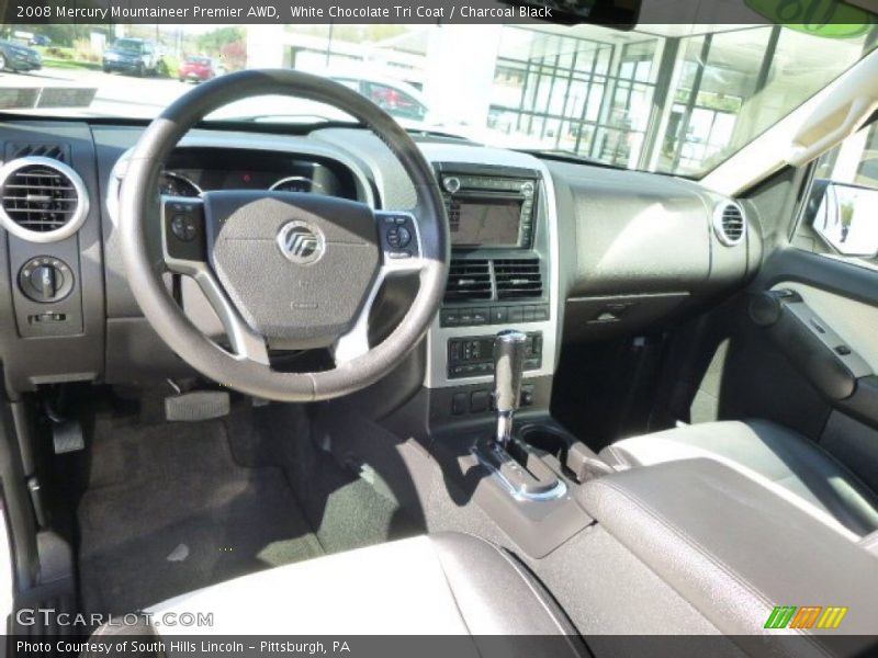 White Chocolate Tri Coat / Charcoal Black 2008 Mercury Mountaineer Premier AWD