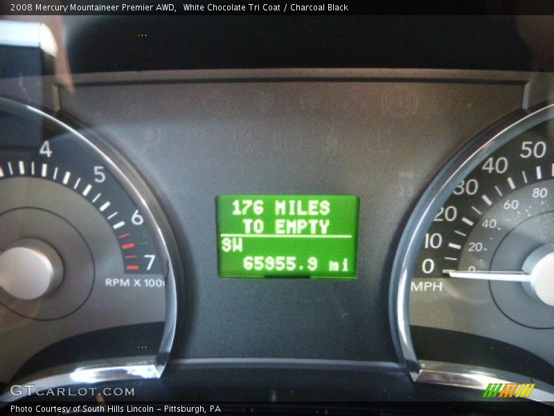 White Chocolate Tri Coat / Charcoal Black 2008 Mercury Mountaineer Premier AWD