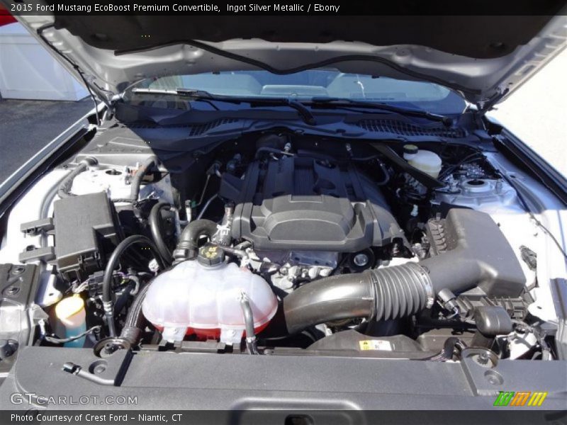Ingot Silver Metallic / Ebony 2015 Ford Mustang EcoBoost Premium Convertible
