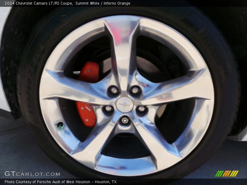 Summit White / Inferno Orange 2014 Chevrolet Camaro LT/RS Coupe