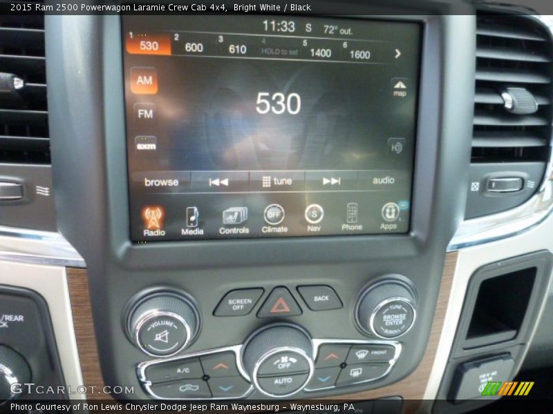 Bright White / Black 2015 Ram 2500 Powerwagon Laramie Crew Cab 4x4