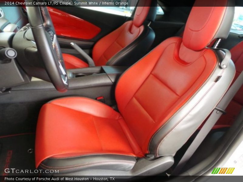 Front Seat of 2014 Camaro LT/RS Coupe