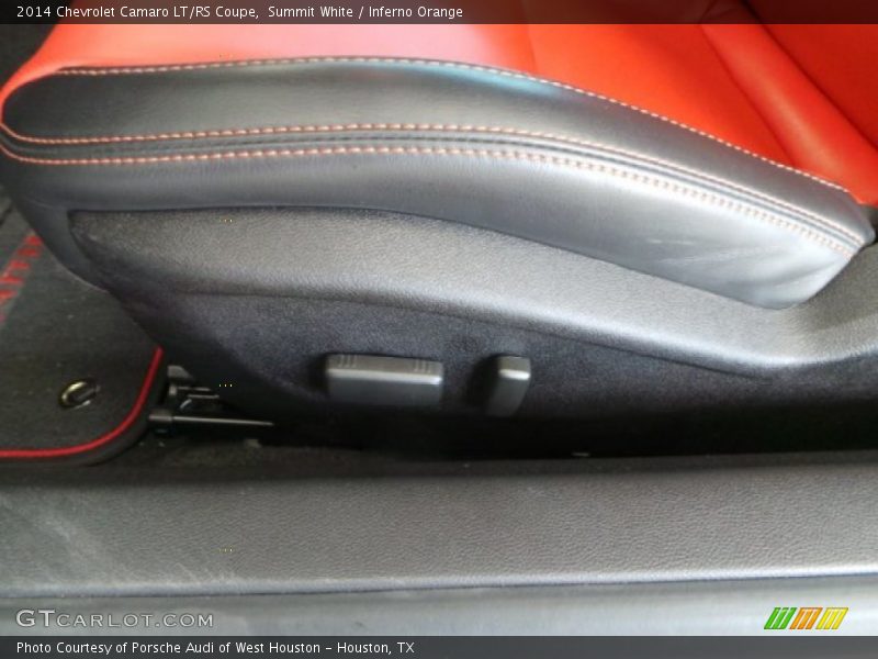 Summit White / Inferno Orange 2014 Chevrolet Camaro LT/RS Coupe
