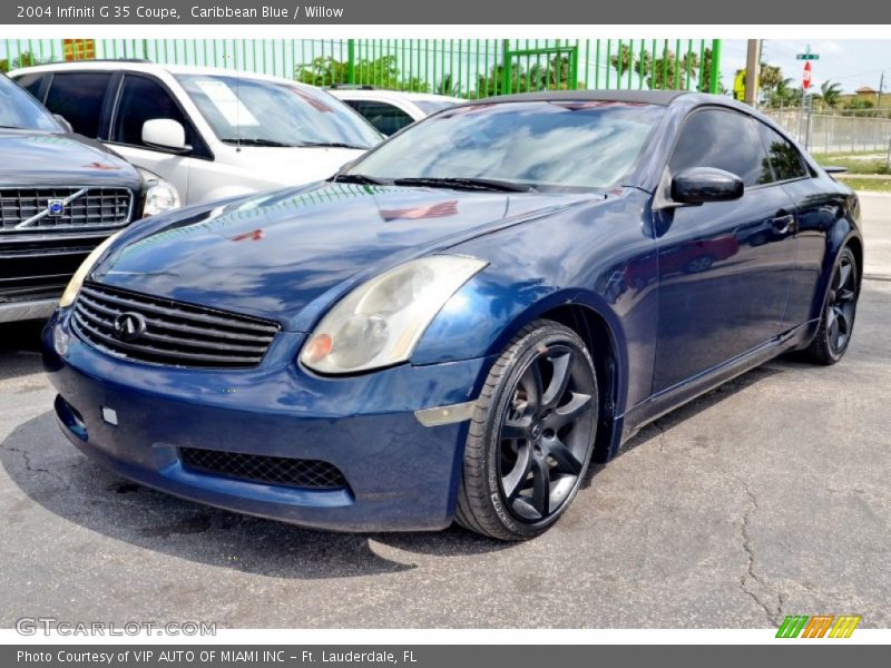 Caribbean Blue / Willow 2004 Infiniti G 35 Coupe
