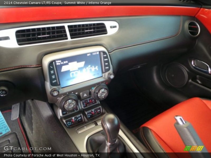 Summit White / Inferno Orange 2014 Chevrolet Camaro LT/RS Coupe