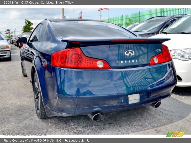 Caribbean Blue / Willow 2004 Infiniti G 35 Coupe
