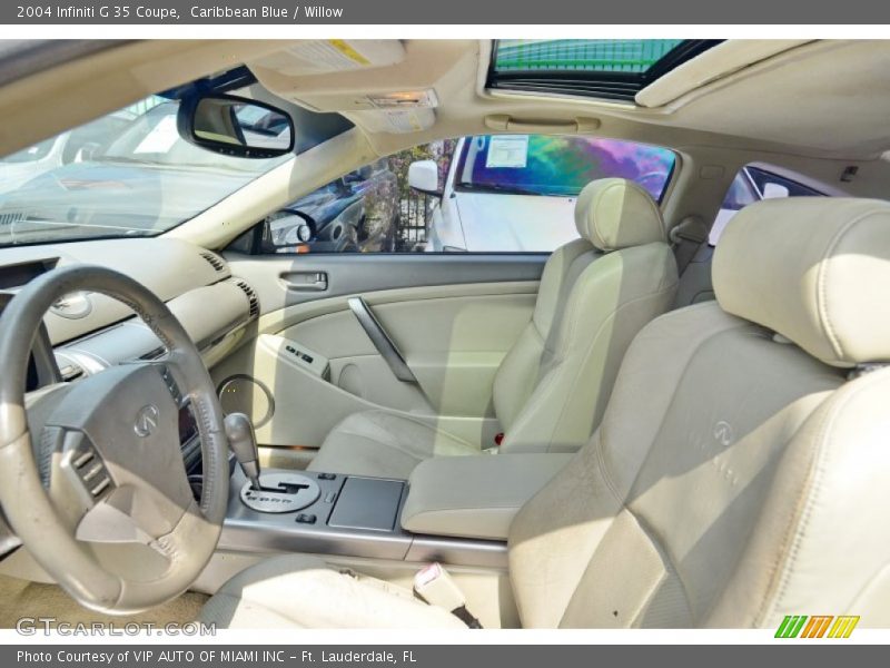 Caribbean Blue / Willow 2004 Infiniti G 35 Coupe