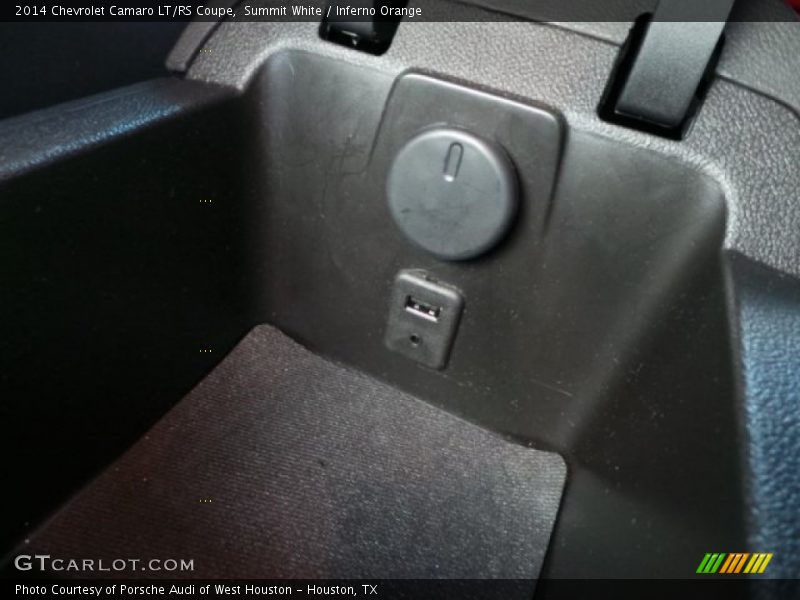 Summit White / Inferno Orange 2014 Chevrolet Camaro LT/RS Coupe
