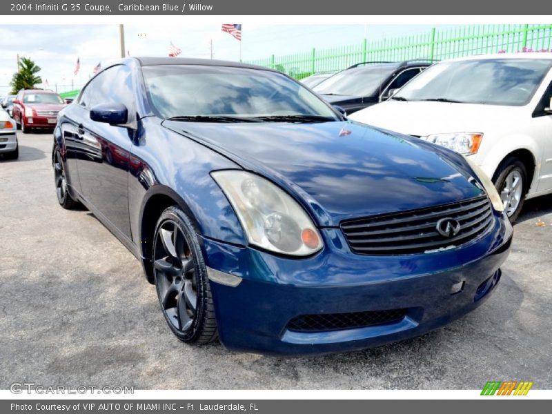 Caribbean Blue / Willow 2004 Infiniti G 35 Coupe