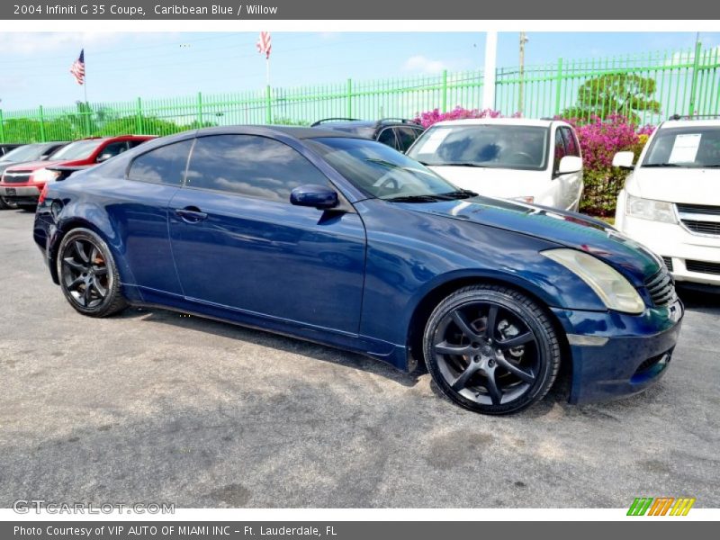 Caribbean Blue / Willow 2004 Infiniti G 35 Coupe