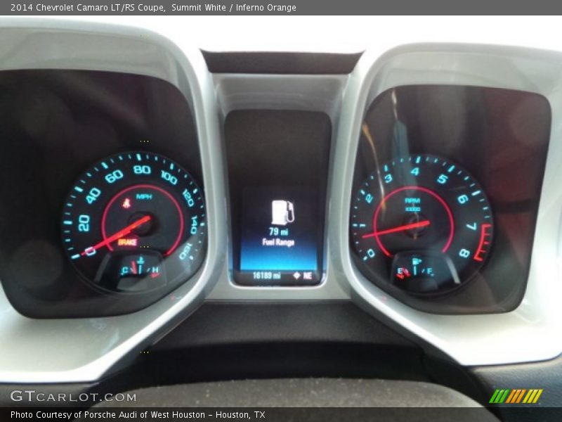 Summit White / Inferno Orange 2014 Chevrolet Camaro LT/RS Coupe