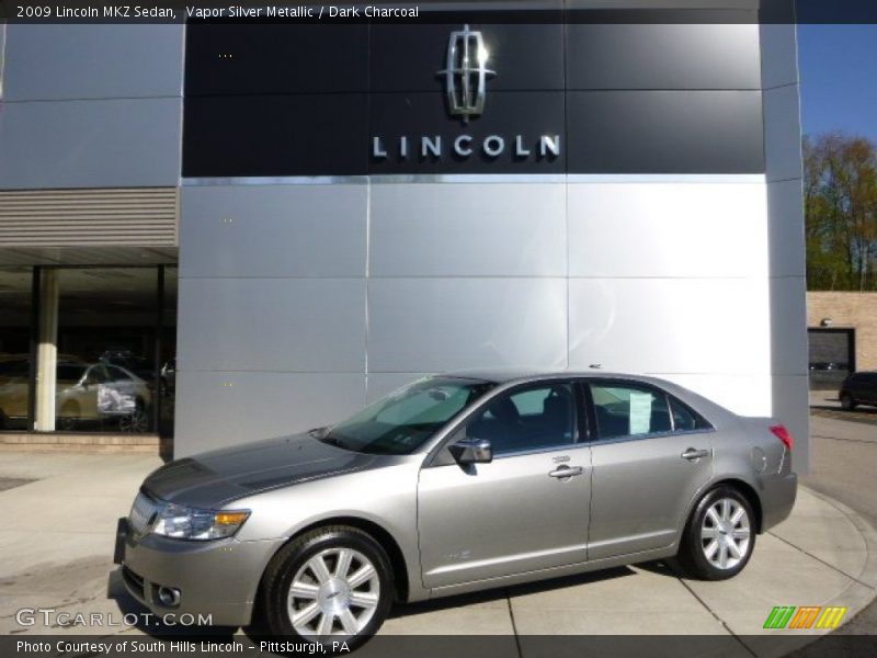 Vapor Silver Metallic / Dark Charcoal 2009 Lincoln MKZ Sedan
