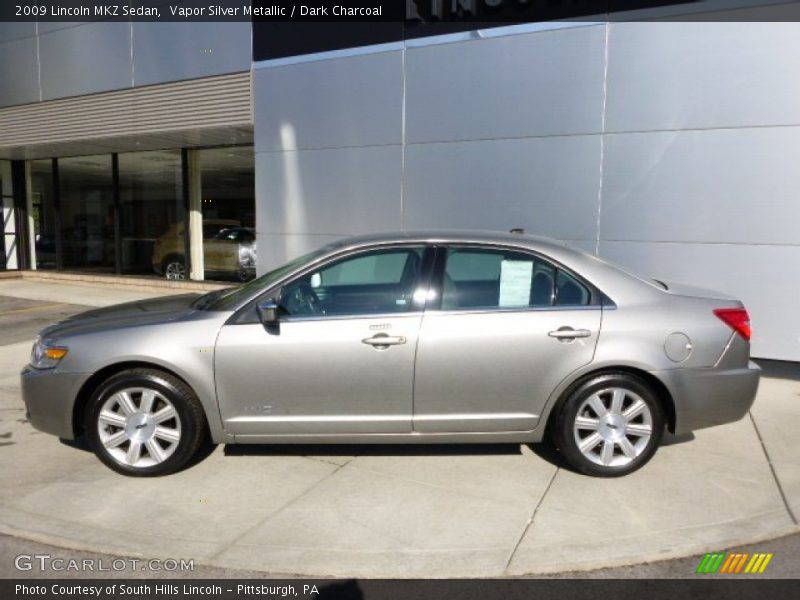 Vapor Silver Metallic / Dark Charcoal 2009 Lincoln MKZ Sedan