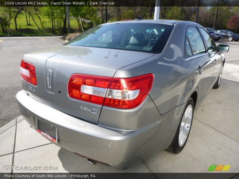 Vapor Silver Metallic / Dark Charcoal 2009 Lincoln MKZ Sedan