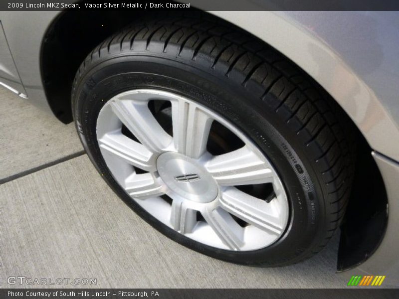 Vapor Silver Metallic / Dark Charcoal 2009 Lincoln MKZ Sedan