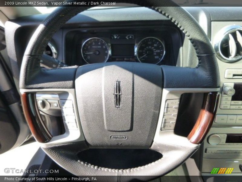 Vapor Silver Metallic / Dark Charcoal 2009 Lincoln MKZ Sedan