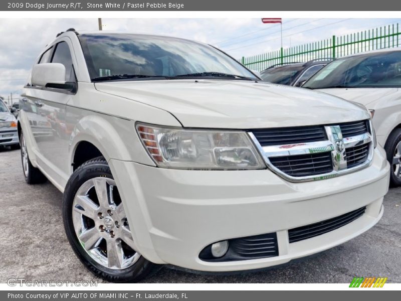 Stone White / Pastel Pebble Beige 2009 Dodge Journey R/T