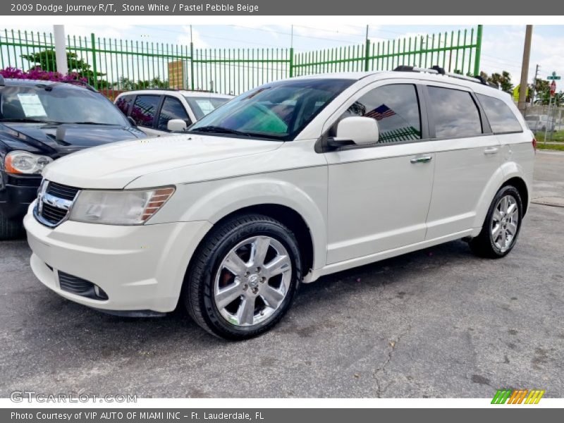 Stone White / Pastel Pebble Beige 2009 Dodge Journey R/T