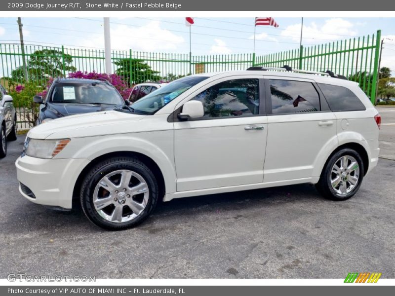 Stone White / Pastel Pebble Beige 2009 Dodge Journey R/T