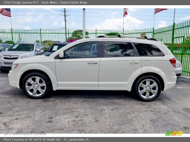 Stone White / Pastel Pebble Beige 2009 Dodge Journey R/T