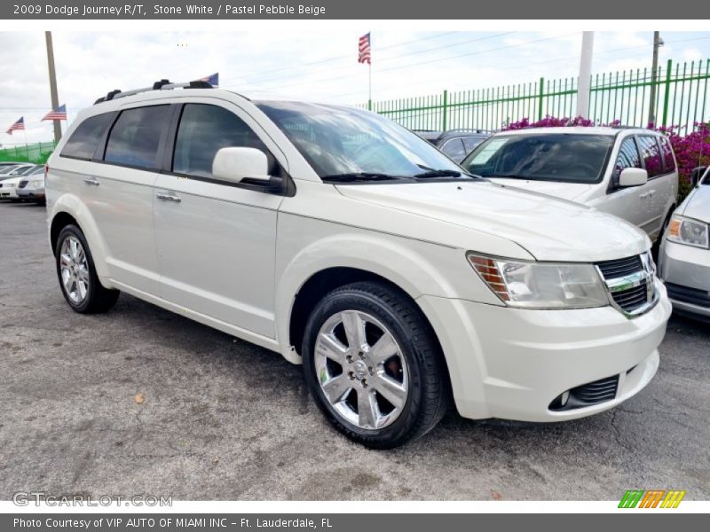 Stone White / Pastel Pebble Beige 2009 Dodge Journey R/T