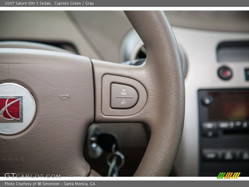 Cypress Green / Gray 2007 Saturn ION 3 Sedan