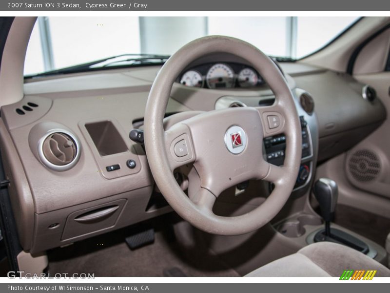 Cypress Green / Gray 2007 Saturn ION 3 Sedan