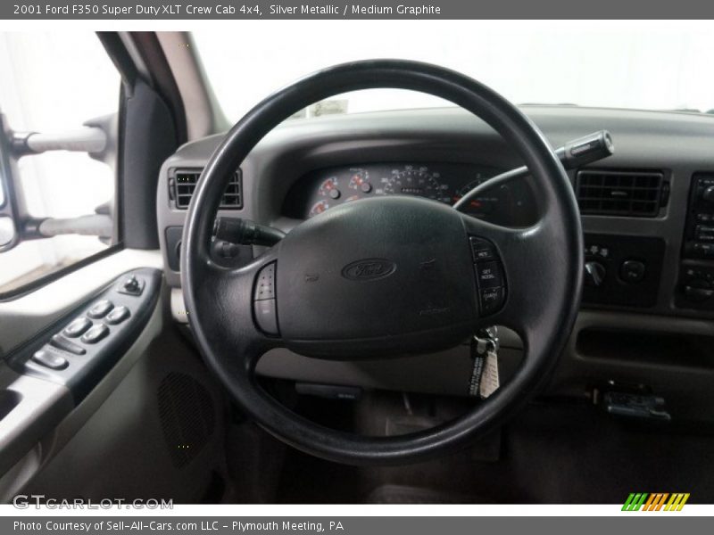 Silver Metallic / Medium Graphite 2001 Ford F350 Super Duty XLT Crew Cab 4x4