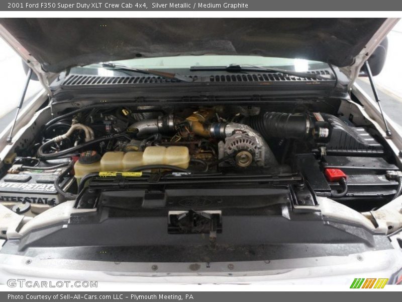 Silver Metallic / Medium Graphite 2001 Ford F350 Super Duty XLT Crew Cab 4x4