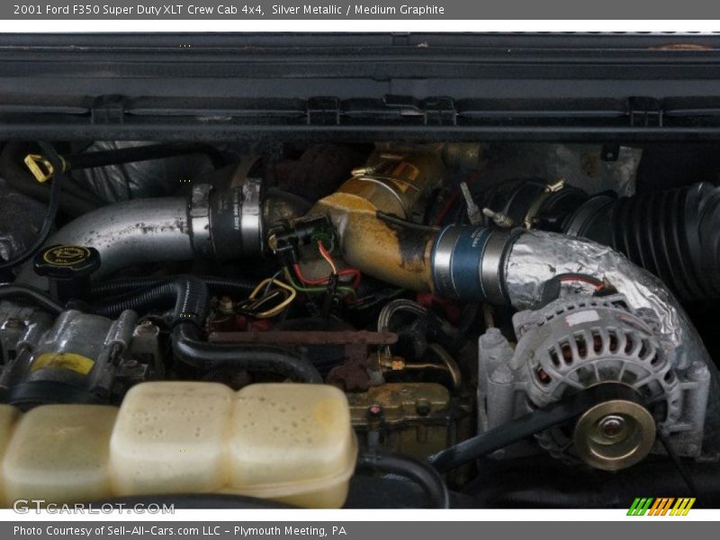 Silver Metallic / Medium Graphite 2001 Ford F350 Super Duty XLT Crew Cab 4x4