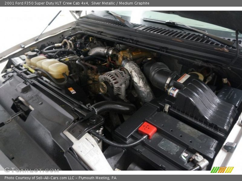 Silver Metallic / Medium Graphite 2001 Ford F350 Super Duty XLT Crew Cab 4x4