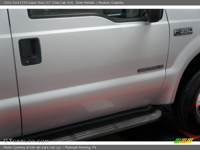 Silver Metallic / Medium Graphite 2001 Ford F350 Super Duty XLT Crew Cab 4x4